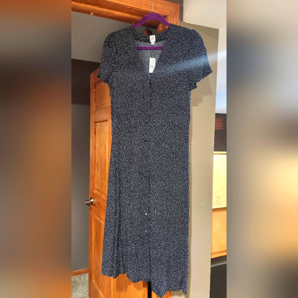 GAP Silky Button Dress